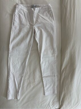 Peck & Peck White Slim Ponte Pants